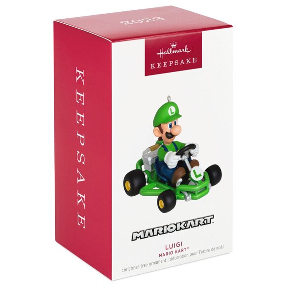 New! Mario Kart Luigi Hallmark Keepsake Christmas Ornament 2023 Super Nintendo - Picture 1 of 5